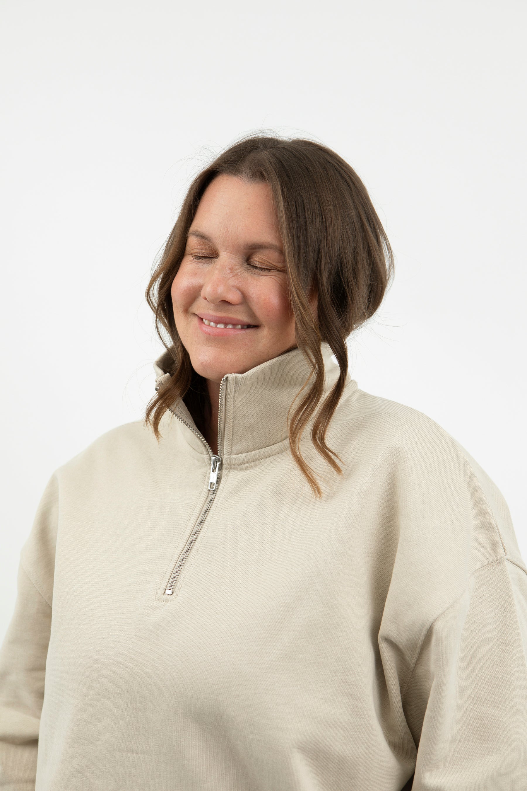 The Oversized Unisex Quarter Zip Sweatshirt