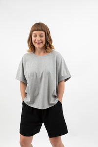 The Oversized Women's Rolled Sleeve T-Shirt