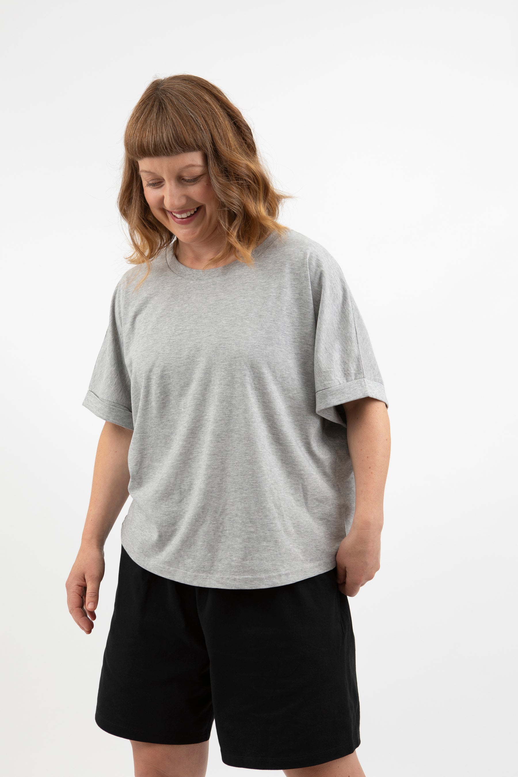 The Oversized Women's Rolled Sleeve T-Shirt